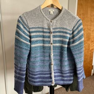 L.L. Bean Multicolor Striped Knit Sweater